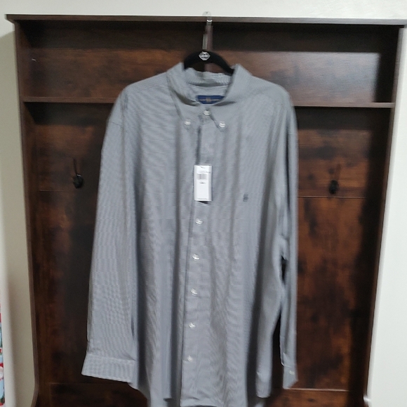 Polo Ralph Lauren Men's Black and White Striped Shirt - Picture 2 of 8